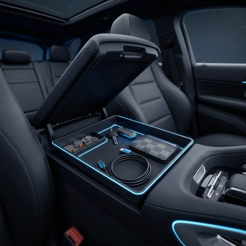 Vyreluna™ Car Armrest Storage Console Tray
